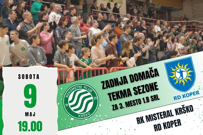Zadnja domača tekma RK Misteral Krško