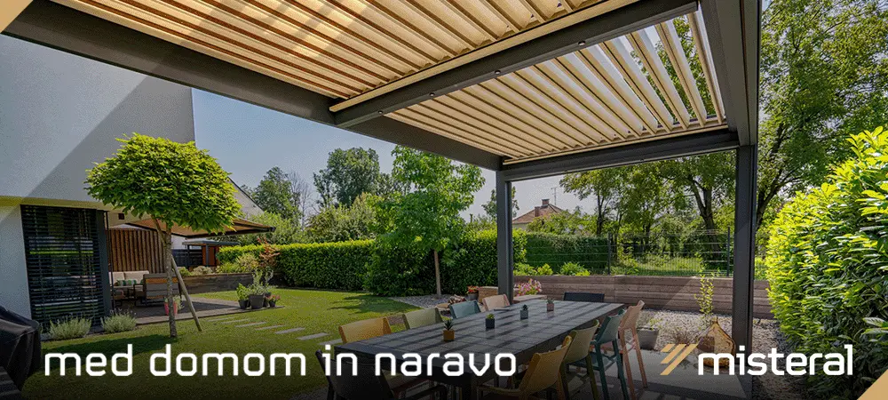 Misteral - bioklimatska pergola in sodoben zunanji bivalni prostor